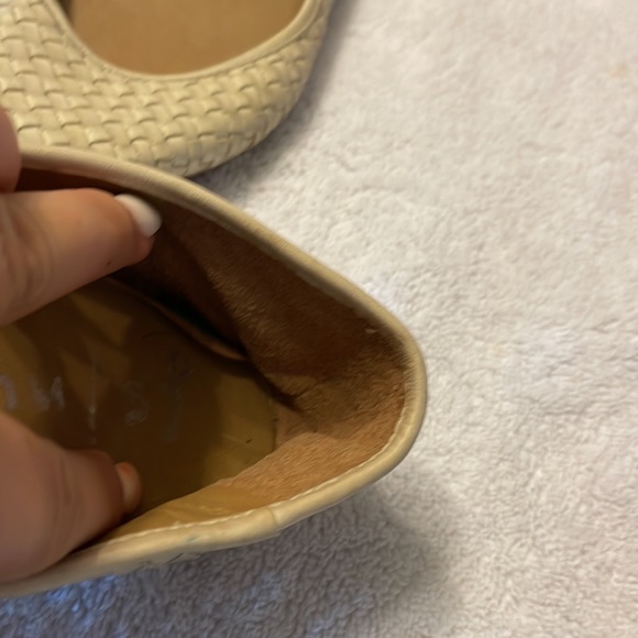 French Sole FS/NY like new leather woven Ballet Flats - Picture 5 of 8